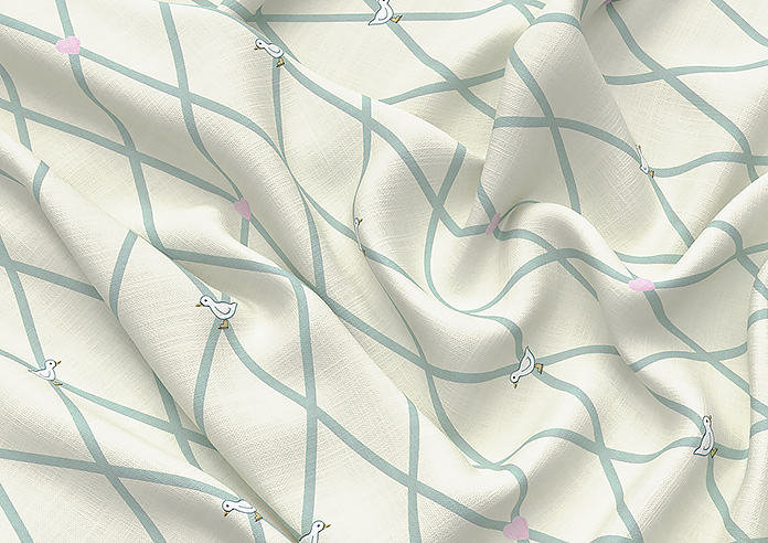 Puddle Down, Trellis Egg - Made to Measure Curtains - Image 4